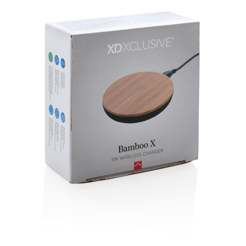 Load image into Gallery viewer, Bamboo X 5W wireless charger - Custom Wood Designs
