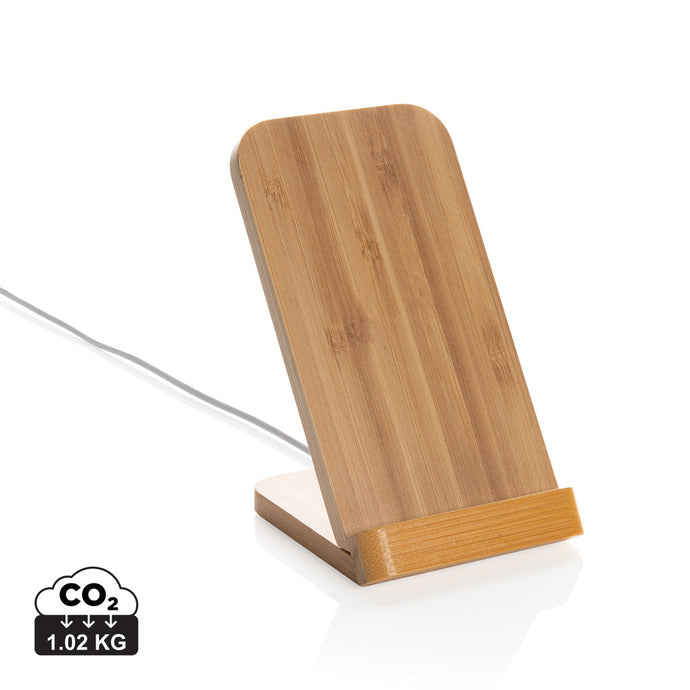 Bamboo 5W wireless charging stand - Custom Wood Designs