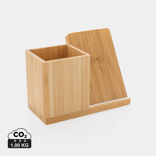Calgary bamboo 10W wireless charger - Custom Wood Designs