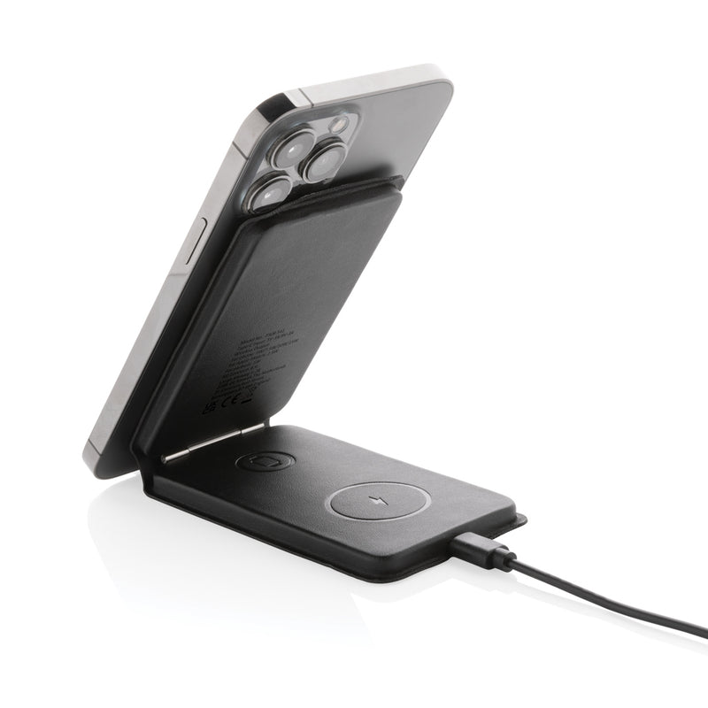 Load image into Gallery viewer, Swiss Peak RCS rPU 15W  3-in-1 magnetic wireless charger - Custom Wood Designs
