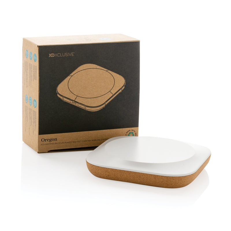 Load image into Gallery viewer, Oregon RCS recycled plastic and cork 10W wireless - Custom Wood Designs
