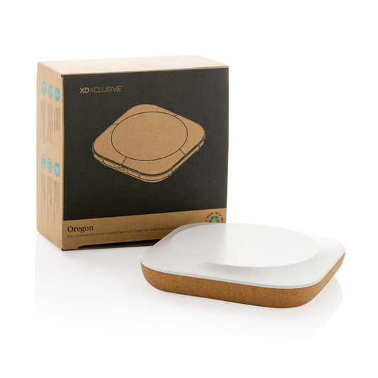 Oregon RCS recycled plastic and cork 10W wireless - Custom Wood Designs