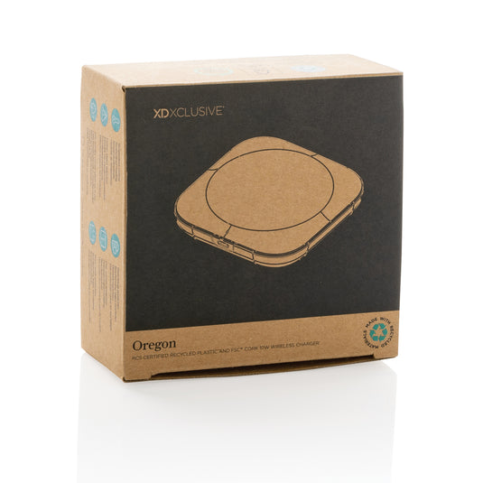 Oregon RCS recycled plastic and cork 10W wireless - Custom Wood Designs