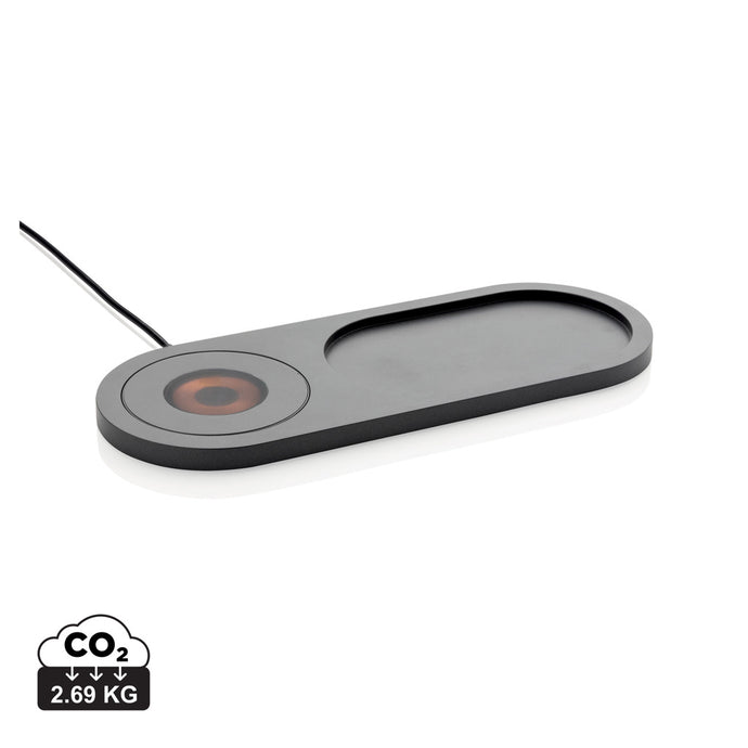 Encore 10W wireless charging valet tray - Custom Wood Designs
