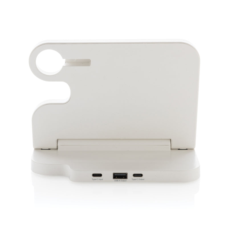 Load image into Gallery viewer, Joltz RCS recycled plastic dual 15W charger with iWatch slot - Custom Wood Designs
