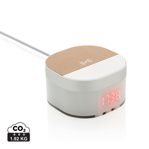 Aria 5W Wireless Charging Digital Clock - Custom Wood Designs
