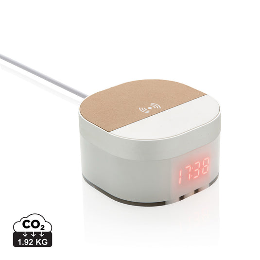 Aria 5W Wireless Charging Digital Clock - Custom Wood Designs