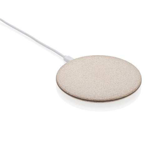 5W Wheat straw wireless charger - Custom Wood Designs