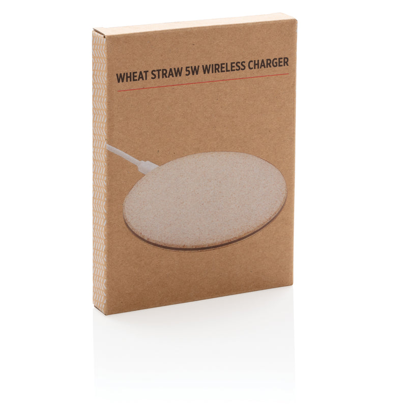 Load image into Gallery viewer, 5W Wheat straw wireless charger - Custom Wood Designs
