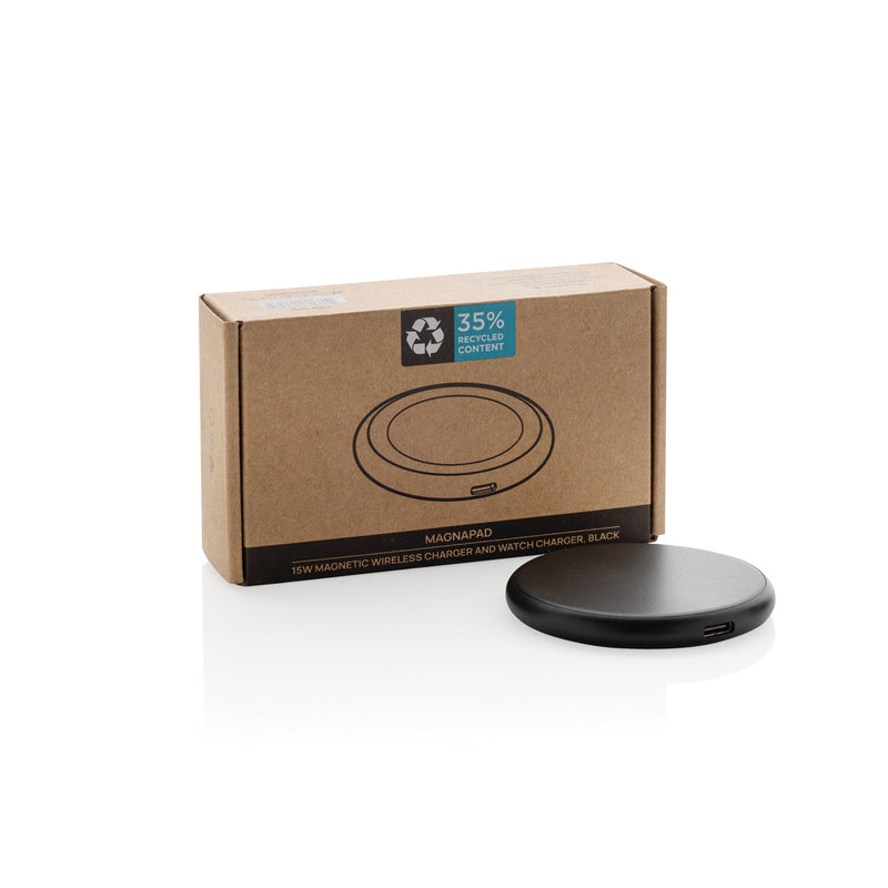 Load image into Gallery viewer, Magnapad 15W RCS rplastic magnetic 3 in 1 charging pad - Custom Wood Designs
