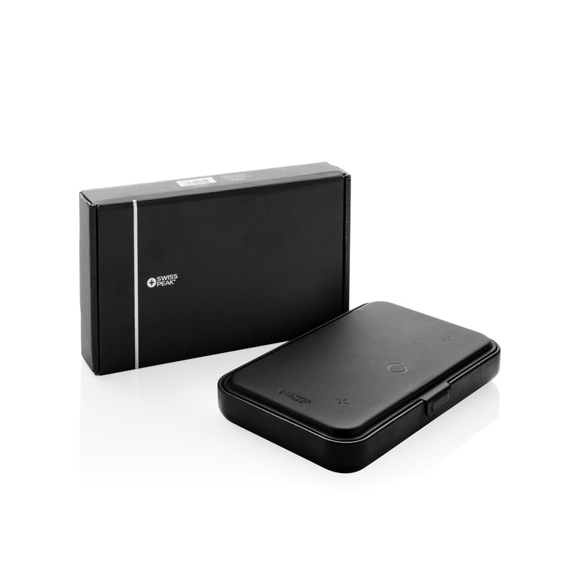 Load image into Gallery viewer, Swiss Peak RCS recycled travel case with 3 in 1 charger - Custom Wood Designs
