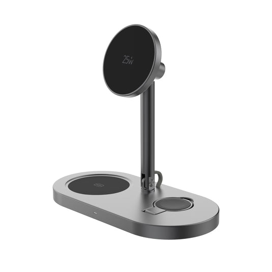 XD Xclusive Quantum RCS ultra-fast 25W magnetic wireless charger for phones and tablets, with sleek black design.