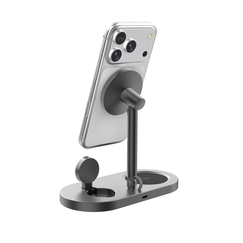 Load image into Gallery viewer, XD Xclusive Quantum RCS ultra-fast 25W magnetic wireless charger for phones and tablets, with sleek design and magnetic alignment.
