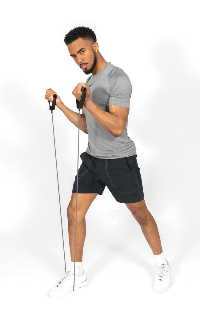 Load image into Gallery viewer, XD Collection heavy resistance tube in pouch for fitness workouts, durable exercise equipment for strength training and fitness.
