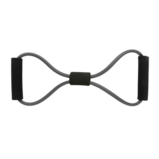 XD Collection Fitness 8-shape exercise band in pouch, ideal for workouts and strength training, made for healthy living and fitness.
