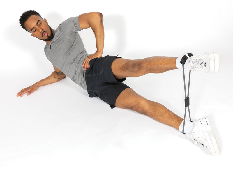 Load image into Gallery viewer, XD Collection Fitness 8-shape exercise band in pouch, ideal for strength training and workouts, part of Healthy Living &amp; Sport gear.
