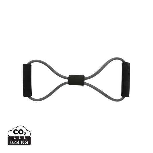 XD Collection Fitness 8-shape exercise resistance band in pouch for strength training and healthy living workouts.