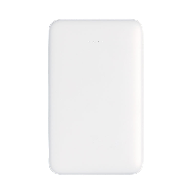Load image into Gallery viewer, XD Collection 5,000 mAh pocket powerbank with integrated cables for phones and tablets, compact portable charging device.
