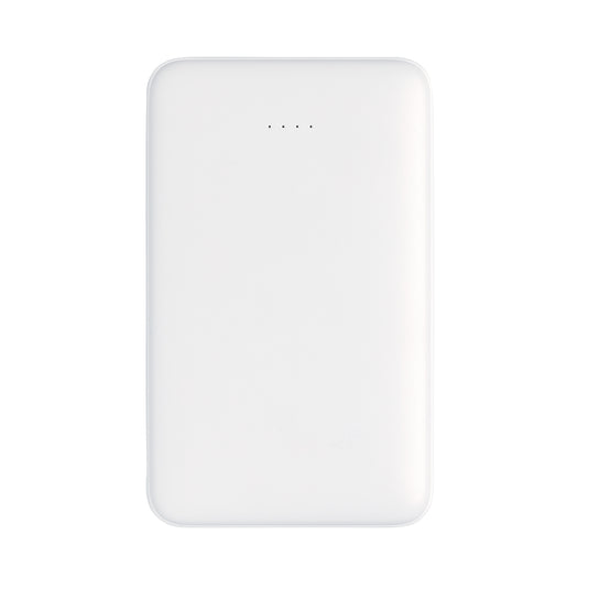 XD Collection 5,000 mAh pocket powerbank with integrated cables for phones and tablets, compact portable charging device.