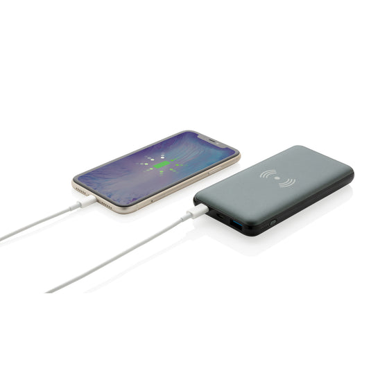 XD Collection 10,000 mAh wireless powerbank with fast 10W charging and Power Delivery for phones and tablets.