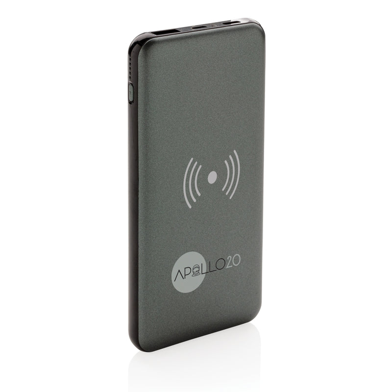 Load image into Gallery viewer, XD Collection 10,000 mAh wireless powerbank with fast charging and 10W power delivery for phones and tablets.
