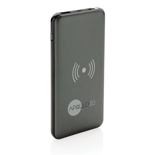 XD Collection 10,000 mAh wireless powerbank with fast charging and 10W power delivery for phones and tablets.