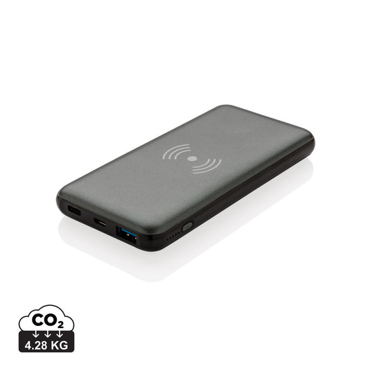 XD Collection 10,000mAh wireless powerbank with 10W fast charging for phones and tablets, featuring USB Power Delivery port.