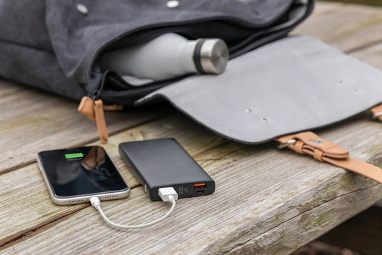 XD Collection aluminium 18W 10,000mAh PD powerbank for phones and tablets, compact portable charging accessory.