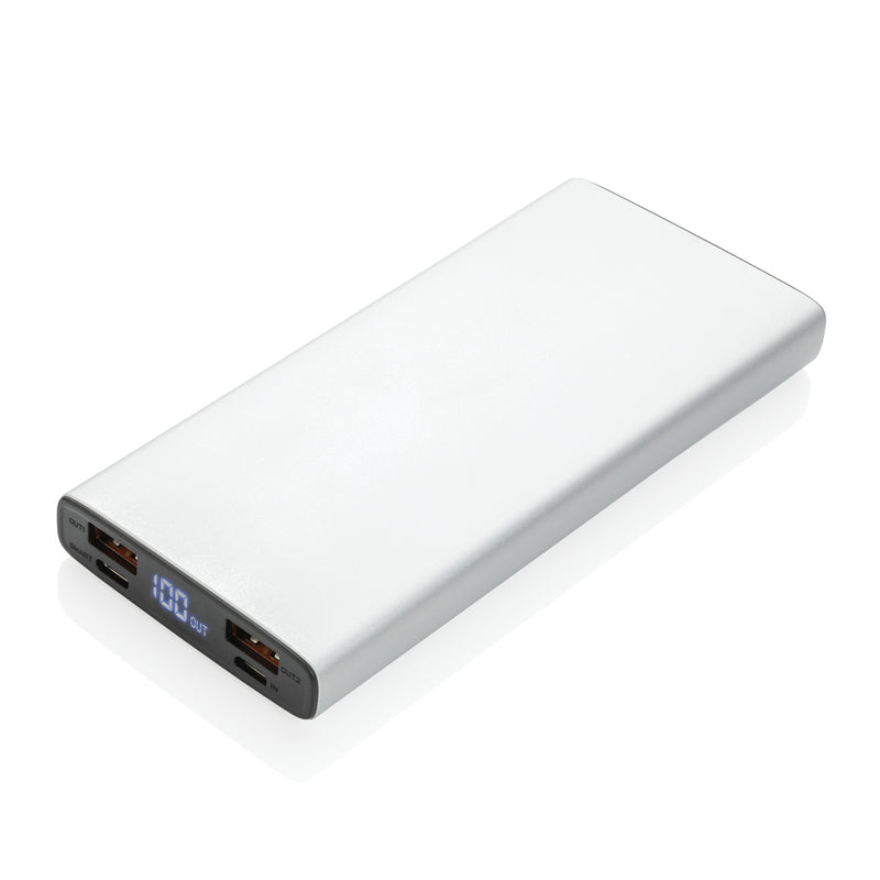 Load image into Gallery viewer, XD Collection aluminium 18W 10,000mAh PD powerbank for phones and tablets, sleek portable charging accessory.
