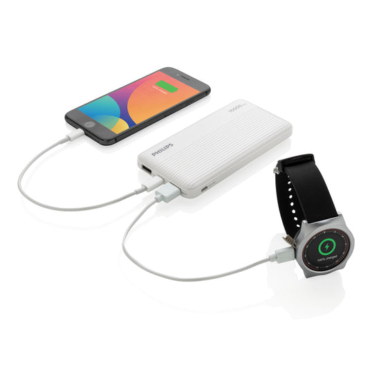 Philips 10.000 mAh slim powerbank - Custom Wood Designs