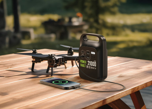 Power Vault RCS rplastic 21000 mAh portable power station - Custom Wood Designs