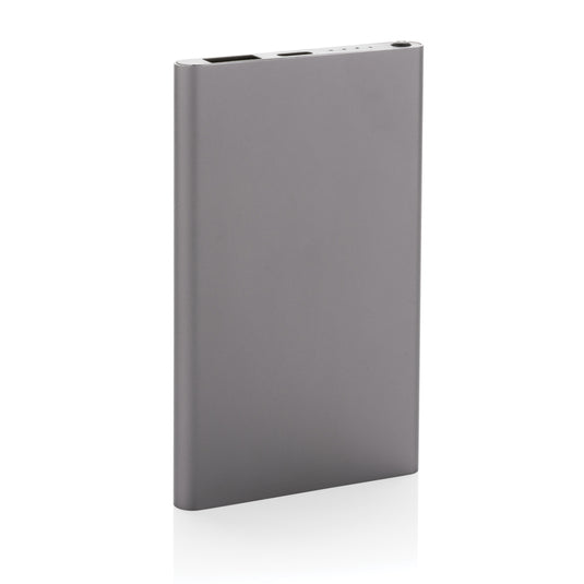 XD Collection recycled plastic and aluminum 4000mAh powerbank with Type C port for phones and tablets.