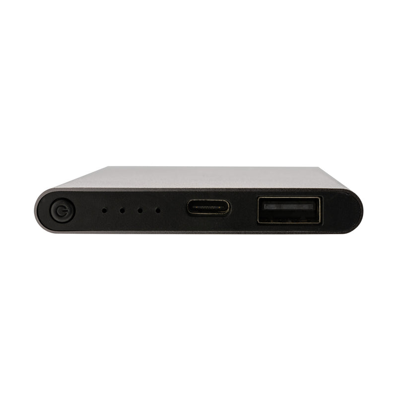 Load image into Gallery viewer, XD Collection RCS recycled plastic and aluminum 4000mAh power bank with Type C port for phone and tablet charging.
