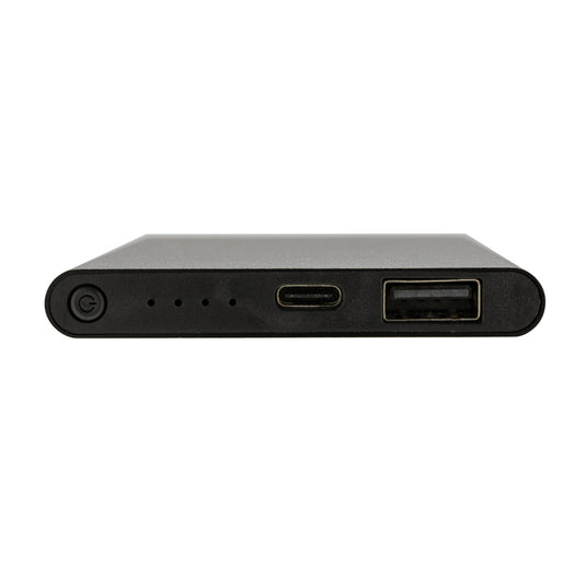 RCS recycled plastic and aluminum 4000mAh powerbank with Type C port, from XD Collection, for phones and tablets.