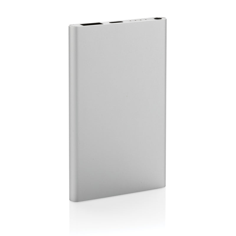 Load image into Gallery viewer, XD Collection RCS recycled plastic and aluminum 4000mAh powerbank with Type-C port for phones and tablets.
