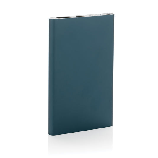 XD Collection RCS recycled plastic and aluminum 4000mAh powerbank with Type C port for phones and tablets.