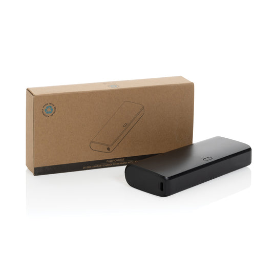 FlashCharge RCS rplastic 20000 mah fast charge powerbank - Custom Wood Designs