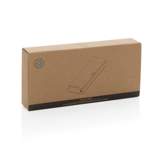 FlashCharge RCS rplastic 20000 mah fast charge powerbank - Custom Wood Designs