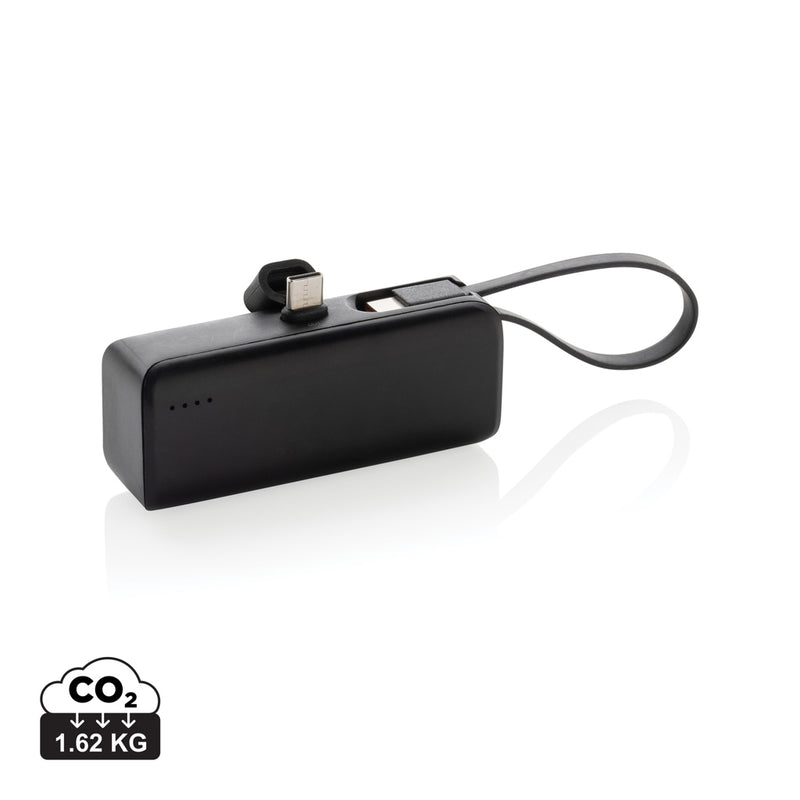 Load image into Gallery viewer, XD Collection Powerlink RCS plastic 3000mAh powerbank with USB-C connector for phones and tablets, showing the compact device.
