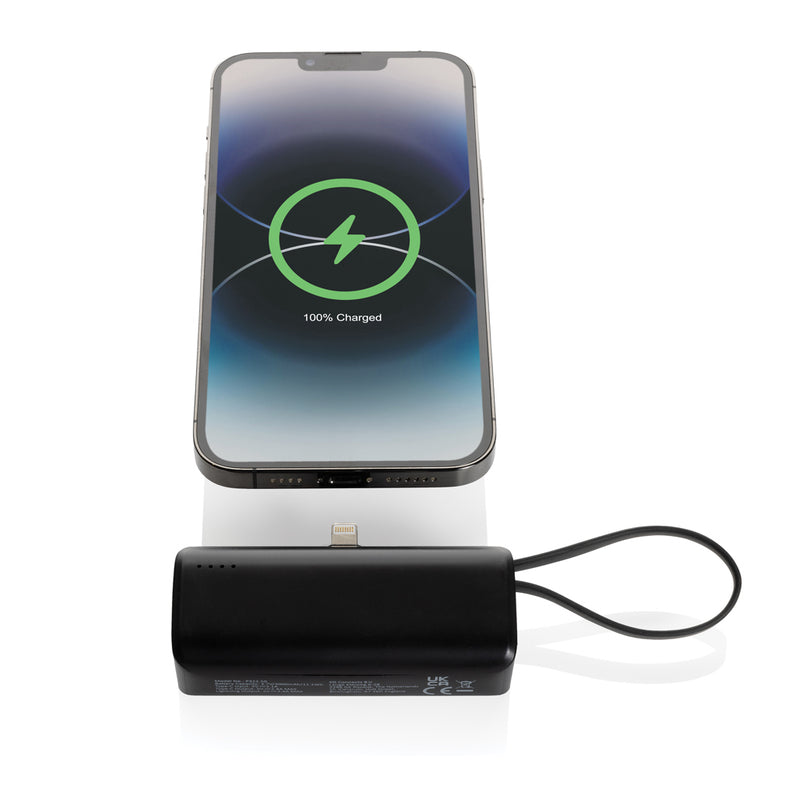 Load image into Gallery viewer, Powerlink RCS rplastic 3000 mAh powerbank iOS connector - Custom Wood Designs
