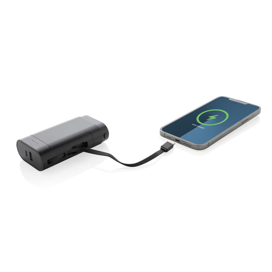 XD Collection CycleCell 10,000mAh removable battery powerbank for phones and tablets, showing the compact, portable design.