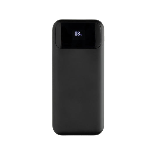 XD Collection Turbopack RCS plastic powerbank with 10,000mAh capacity and integrated cables for phones and tablets.