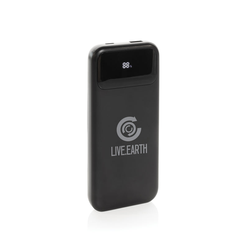 Load image into Gallery viewer, XD Collection Turbopack RCS plastic power bank with 10,000mAh capacity and integrated cables for phones and tablets.
