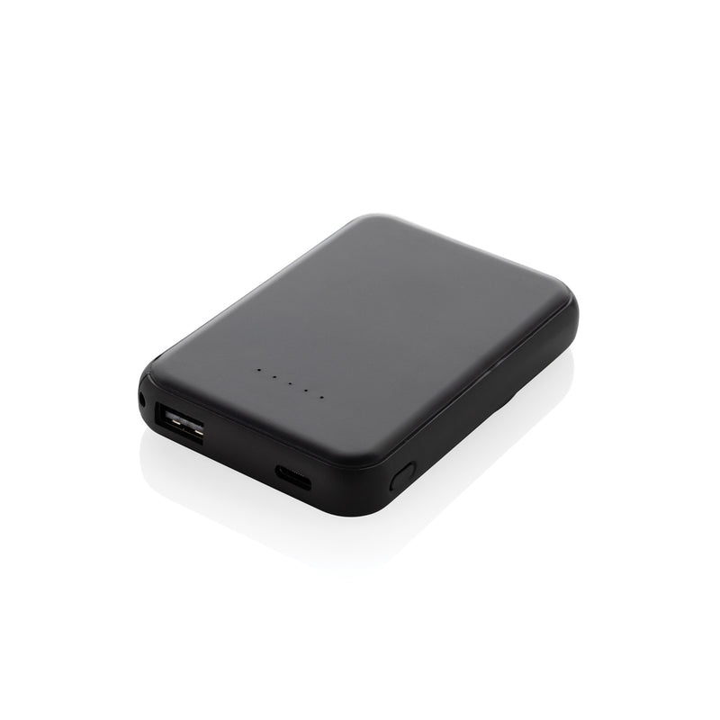 Load image into Gallery viewer, XD Collection Stellar RCS recycled plastic 5000mAh 5W magnetic powerbank for phones and tablets, featuring a compact design.
