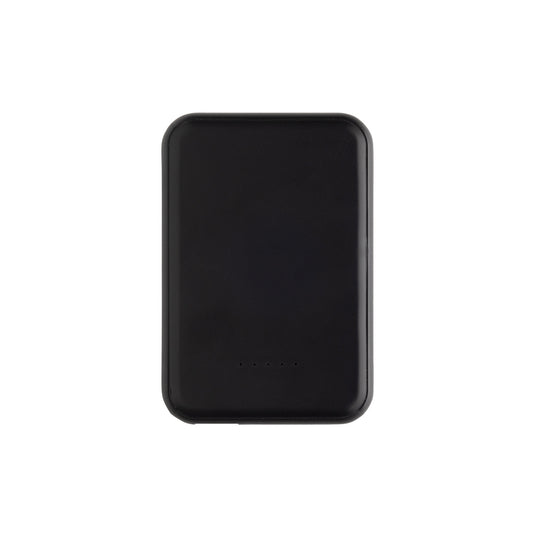 XD Collection Stellar RCS recycled plastic 5000mAh 5W magnetic powerbank for phones and tablets, with built-in magnetic attachment.