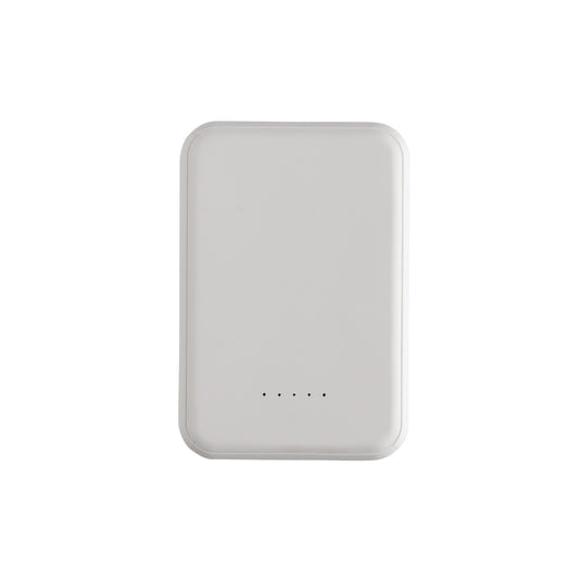 XD Collection Stellar RCS recycled plastic 5000mAh 5W magnetic powerbank for phones and tablets, shown with magnetic attachment.