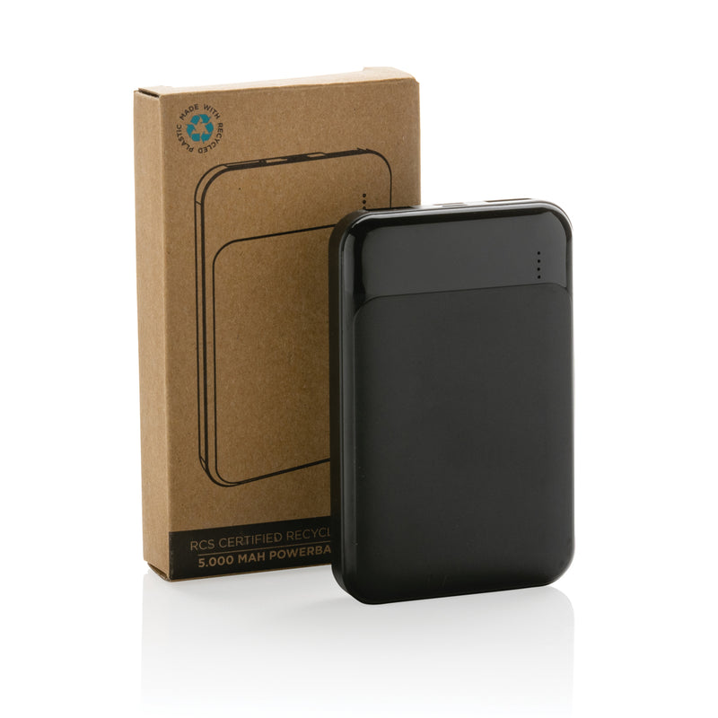 Load image into Gallery viewer, XD Collection recycled plastic 5,000mAh powerbank for phones and tablets, compact portable charging accessory.
