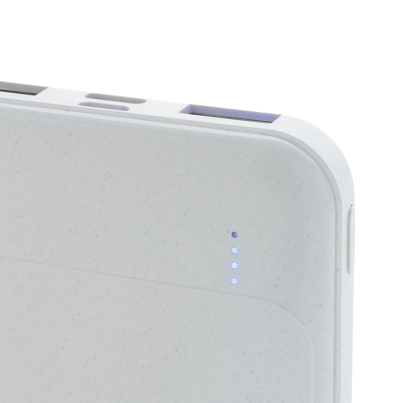 Load image into Gallery viewer, XD Collection RCS recycled plastic 5,000 mAh powerbank for phones and tablets, showing the compact portable charging device.
