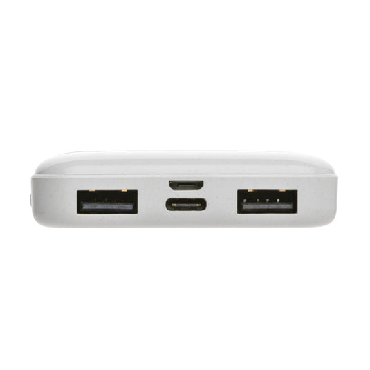 XD Collection RCS recycled plastic 5,000 mAh powerbank for phones and tablets, showing the compact, eco-friendly design.