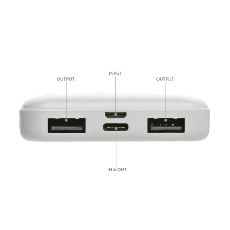 Load image into Gallery viewer, XD Collection RCS recycled plastic 5,000mAh powerbank for phones and tablets, showing a sleek portable charging device.

